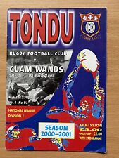 Tondu glamorgan wanderers for sale  SWANSEA