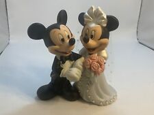 Estatueta Disney Minnie & Mickey Mouse noiva e noivo porcelana topo de bolo comprar usado  Enviando para Brazil
