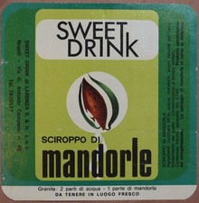 Etichetta sciroppo mandorle usato  Foligno