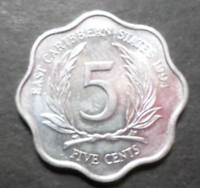 Moeda de 5 centavos Caribe Oriental 1994 TTB comprar usado  Enviando para Brazil