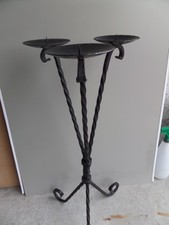 Vintage schmiedeeiserner kerze gebraucht kaufen  Schönwald