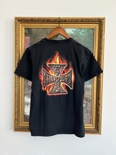 Camiseta Preta Vintage West Coast Choppers Flame Biker Moto Moto Tamanho P comprar usado  Enviando para Brazil