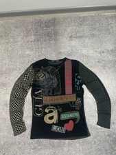 Camisa estampada vintage Desigual estilo Save The Queen manga longa Y2K, usado comprar usado Camisa estampada vintage Desigual estilo Save The Queen manga longa Y2K, usado comprar usado  Enviando para Brazil