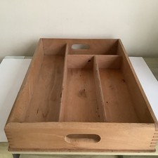 wooden cutlery tray for sale  DEESIDE