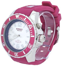 Kyboe! Relógio masculino gigante 48 mm caixa de aço inoxidável pulseira de silicone roxo 100M WR comprar usado  Enviando para Brazil