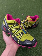 Tênis de corrida feminino SALOMON Speedcross 3 CS W amarelo preto rosa tamanho 9 comprar usado  Enviando para Brazil