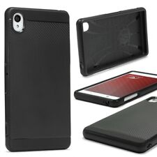 Sony Xperia Z3 Compact Case Carbon Style Schutzhülle Cover Dual Layer TPU PC comprar usado  Enviando para Brazil