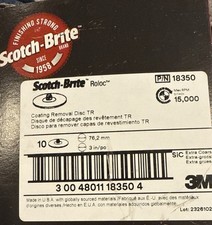 Novo Novo Qtde 13 Scotch-Brite Roloc 3” Disco de Remoção de Revestimento 18350, Extra Grosso comprar usado  Enviando para Brazil