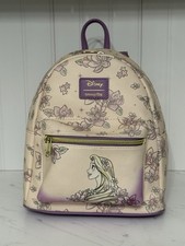 Usado, Mini Mochila Loungefly Disney Princesa Rapunzel Esboço Enrolado Floral comprar usado  Enviando para Brazil