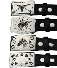 Silver western belt for sale  POOLE
