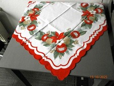 Weihnachtstischdecke weiß rot gebraucht kaufen  Vettweiß