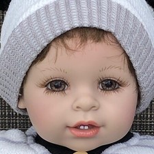 Boneca rara Adora 19" menino olhos marrons, dentes, 1/4 membros de vinil nova roupa brinquedo animal, usado comprar usado  Enviando para Brazil
