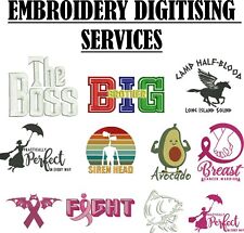Embroidery digitizing services for sale  DUDLEY