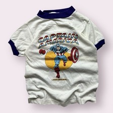 Camisa vintage infantil Capitão América quadrinhos super-herói anos 70 1975 tamanho P (8/10) comprar usado Camisa vintage infantil Capitão América quadrinhos super-herói anos 70 1975 tamanho P (8/10) comprar usado  Enviando para Brazil