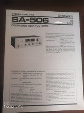 Pioneer 506 manuale usato Pioneer 506 manuale usato  Avigliana
