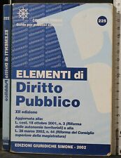 Elementi diritto pubblico. usato  Ariccia