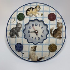 Kitten wall clock for sale  Winter Haven
