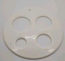Porcionador de macarrão branco feito nos EUA redondo peso leve tamanhos de porção recomendados comprar usado  Enviando para Brazil