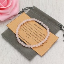 Rose quartz bracelet for sale  DOVER