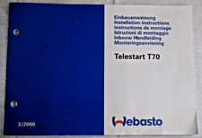 Webasto einbauanweisung telest gebraucht kaufen  Würzburg
