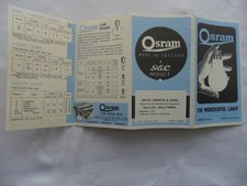 Usado, 1939 OSRAM LAMPS (Christie & Sons,Ballymena). Sales Brochure comprar usado  Enviando para Brazil