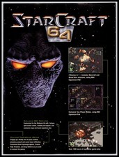 1999 StarCraft 64 Nintendo 64 N64 jogo Blizzard anúncio impresso página inteira comprar usado 1999 StarCraft 64 Nintendo 64 N64 jogo Blizzard anúncio impresso página inteira comprar usado  Enviando para Brazil