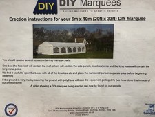 Marquee 10m used for sale  EGHAM