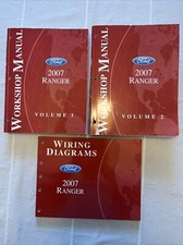 Ford Ranger 2007 manuales de servicio de reparación de taller volumen 1, 2 y diagramas de cableado segunda mano  Embacar hacia Mexico