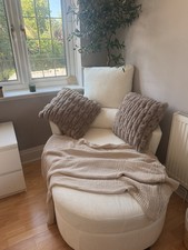 Cream love seat for sale  PURLEY