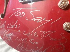 Autographed electric guitar for sale  REDHILL