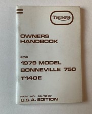 Triumph owners handbook for sale Triumph owners handbook for sale  AYLESBURY