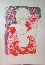 Alain bonnefoit litografia usato  Fucecchio
