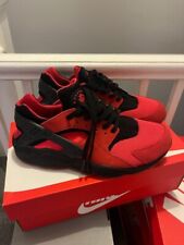 nike huarache black red for sale  BIRKENHEAD