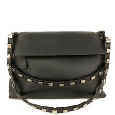 Usado, Bolsa de ombro Salvatore Ferragamo couro corrente Vara preta/8BF0480 comprar usado  Enviando para Brazil