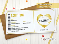 Personalised theatre ticket for sale  SUTTON COLDFIELD
