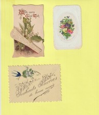 LOT DE 6 CHROMOS/PETITES CARTES CELLULOÏD 1 DE 1889 AJOUREE TETE D'ANGE, usado comprar usado  Enviando para Brazil