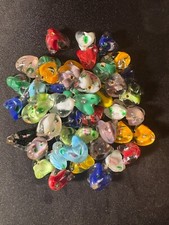 Cuentas de cristal 100 gramos - (B1232) colores transparentes y forma de cristal doblado segunda mano  Embacar hacia Mexico