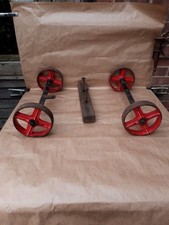 Rodas vintage de ferro fundido com eixos comprar usado  Enviando para Brazil