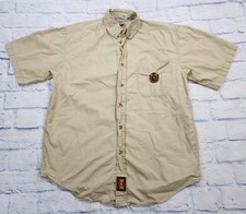 Camisa de acampamento Walt Disney World masculina S Mickey Crest botão para cima safári manga curta comprar usado  Enviando para Brazil