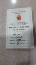 Roger Dubuis Official guarantee authenticity certificate, usado comprar usado  Enviando para Brazil