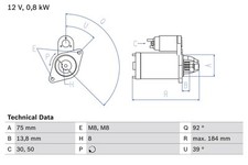 Anlasser starter bosch gebraucht kaufen  Oberlungwitz