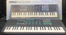 Yamaha PSS-270 Portasound Banco de Voz Teclado Eletrônico Funciona Com Caixa Adaptador AC, usado comprar usado  Enviando para Brazil