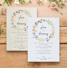 Wildflower wedding invitations for sale  WELLINGBOROUGH