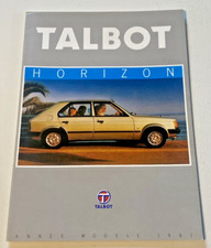 Brochure talbot horizon d'occasion  Quarré-les-Tombes
