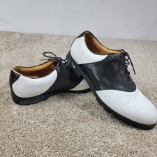 Zapatos de golf Nike Golf Waverly Last de cuero negros blancos para hombre talla 10,5 W segunda mano  Embacar hacia Mexico