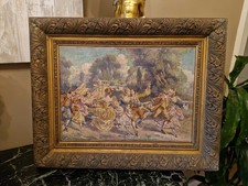 Peinture ancienne scène d'occasion  Montferrand-le-Château