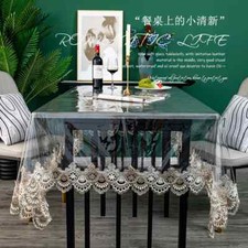 Toalha de mesa transparente vidro macio PVC toalhas de mesa retangulares tapete de mesa comprar usado  Enviando para Brazil