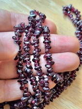 Garnet beads long for sale  NEWBURY