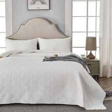 Qucover white bedspreads for sale  OLDHAM
