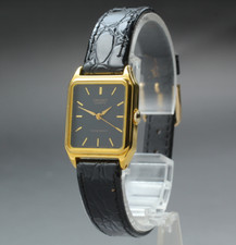 [NOS] Vintage ORIENT D859V2-40 Relógio de Quartzo Feminino Mostrador Preto Tanque de Ouro 20mm comprar usado  Enviando para Brazil